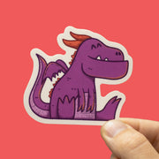A purple dragon sticker