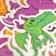 green dragon sticker close up
