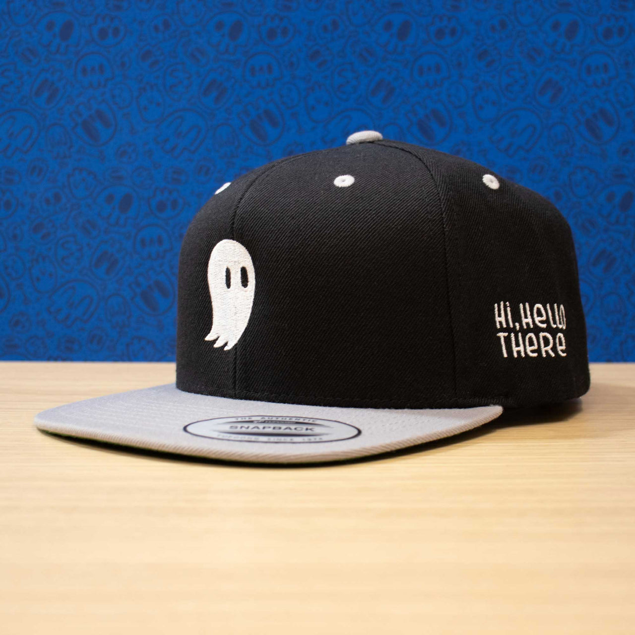 Fred the Ghost | Black and Gray Snapback Hat