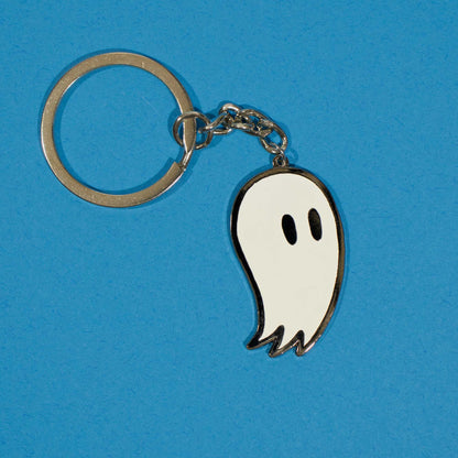 Fred the Ghost | Glow-in-the-Dark Enamel Keychain