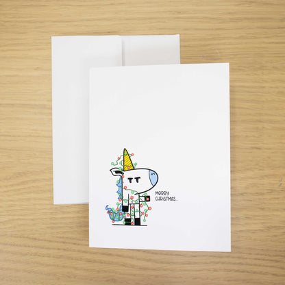 Grumpy Christmas Unicorn | Blank Christmas Card