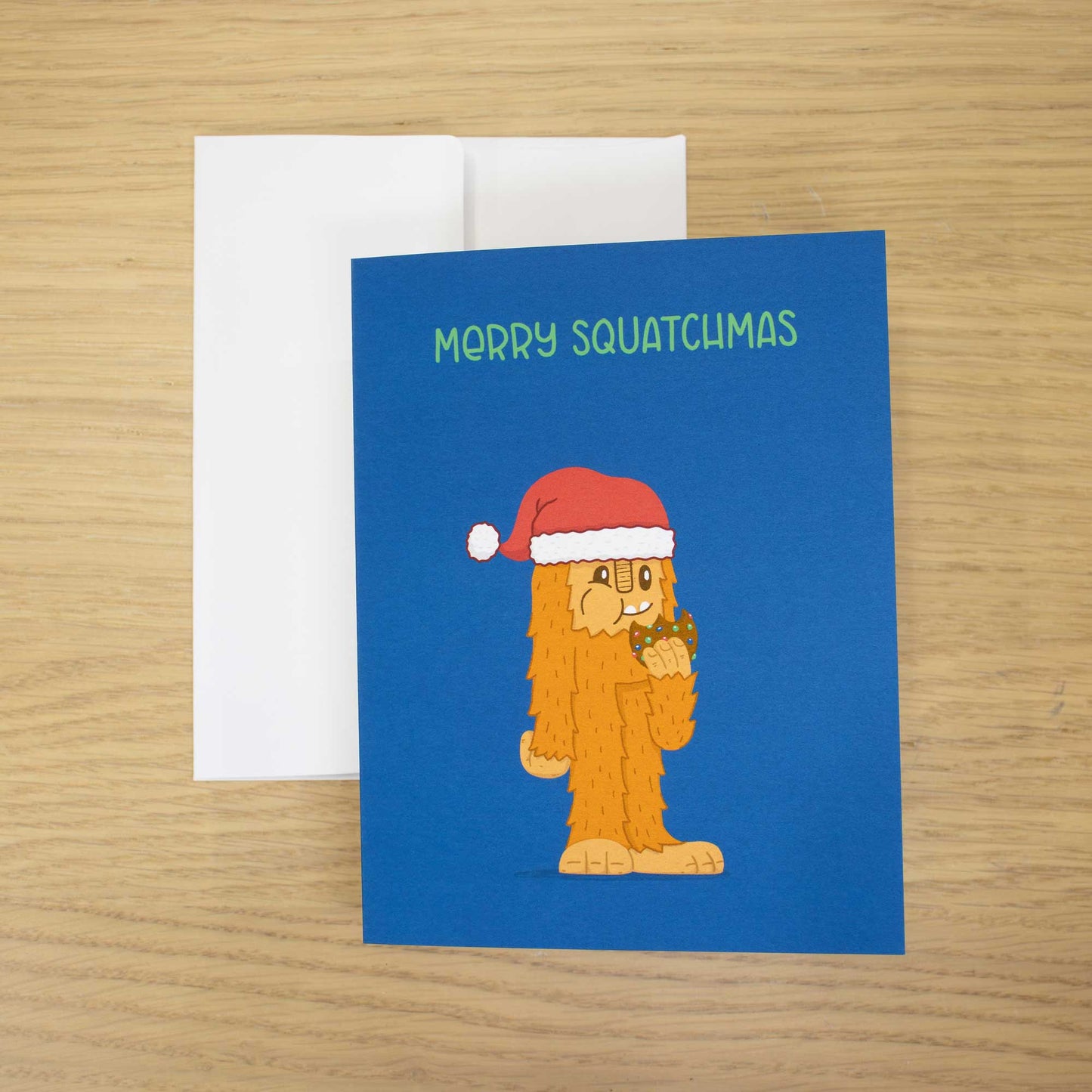 Christmas Bigfoot | Blank Christmas Card