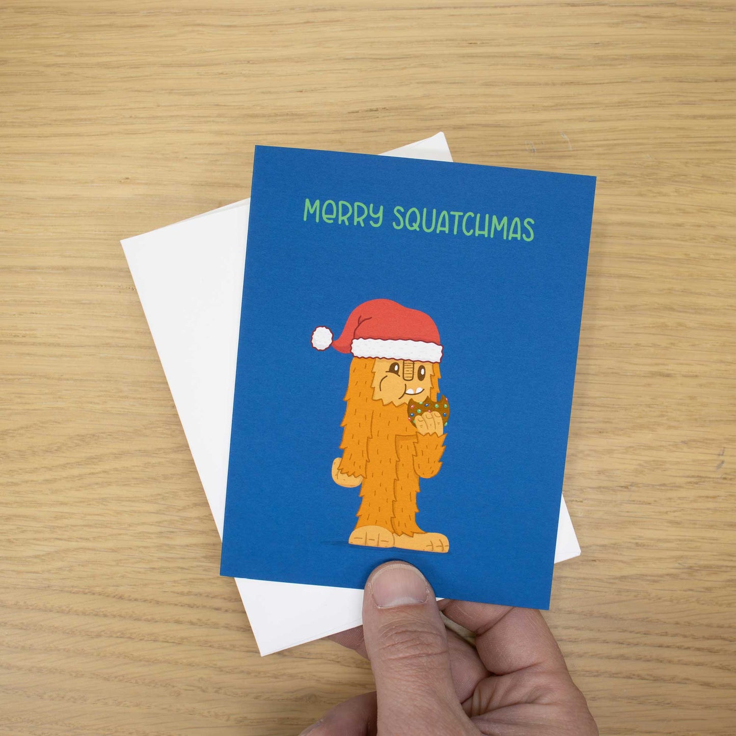Christmas Bigfoot | Blank Christmas Card