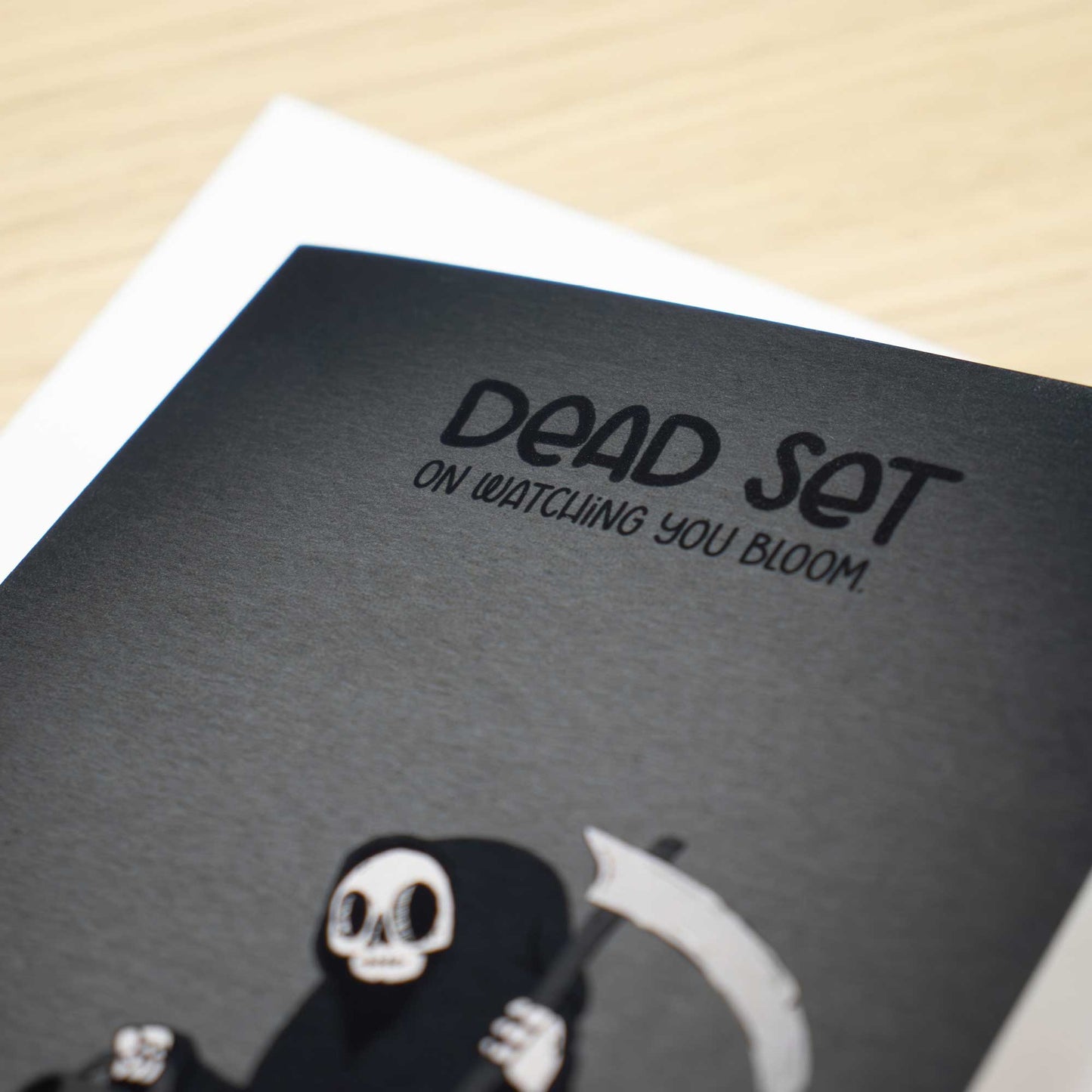 Grim Reaper Blank Greeting Card