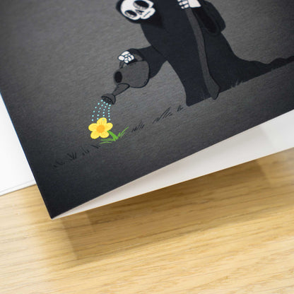 Grim Reaper Blank Greeting Card