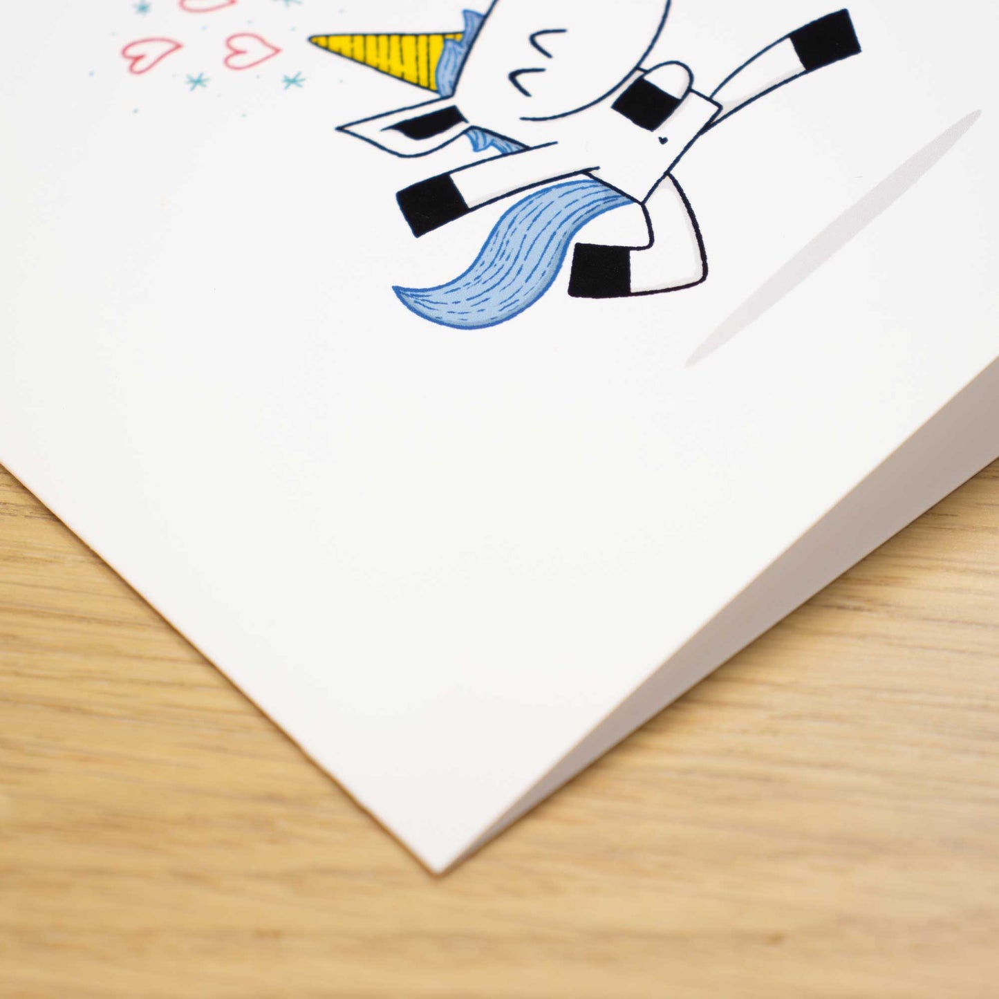 Romantic Unicorn Blank Greeting Card