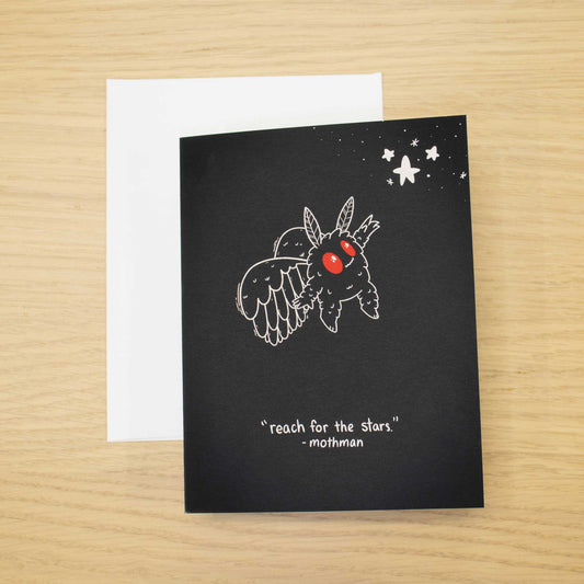 Mothman Blank Greeting Card