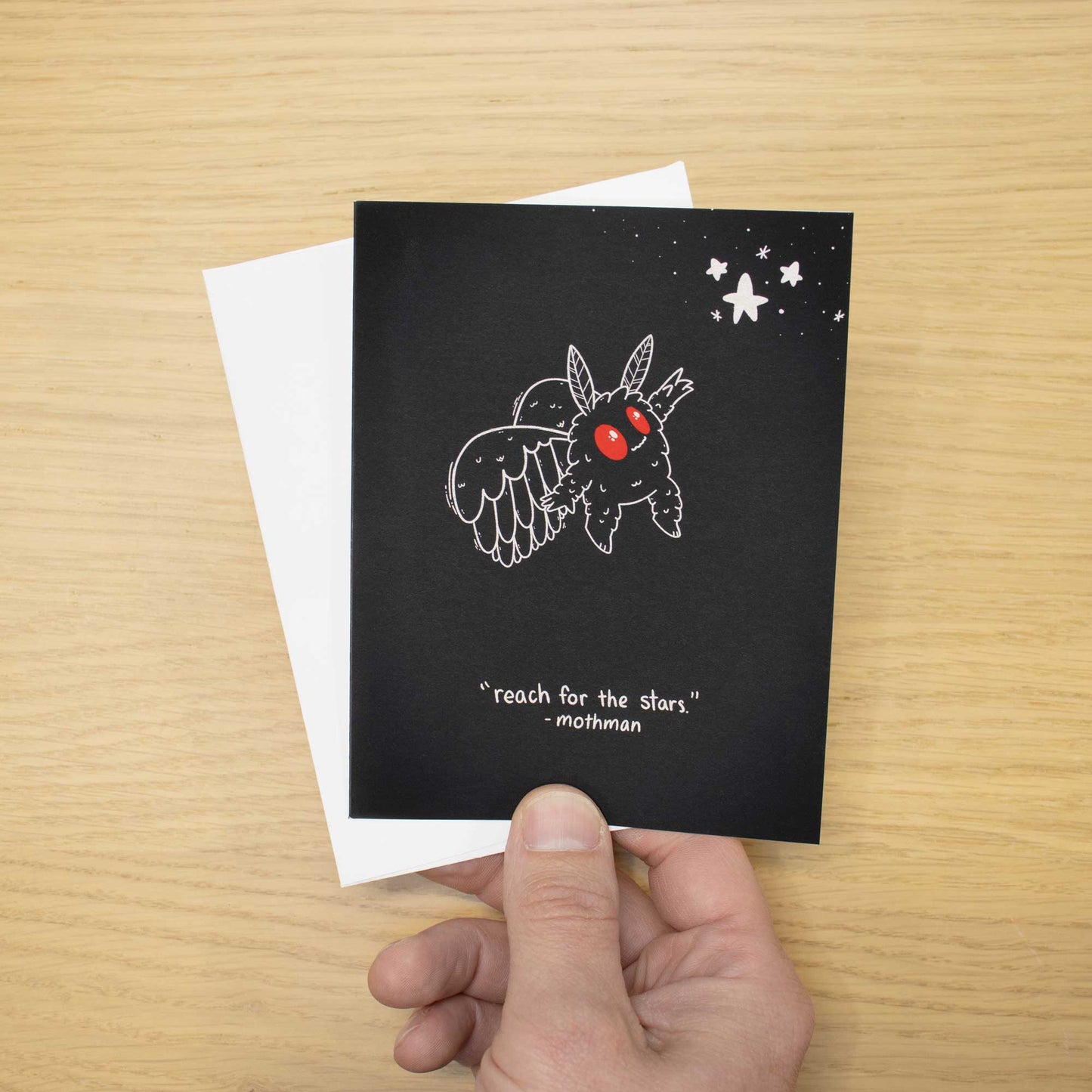 Mothman Blank Greeting Card