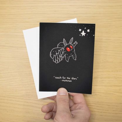 Mothman Blank Greeting Card