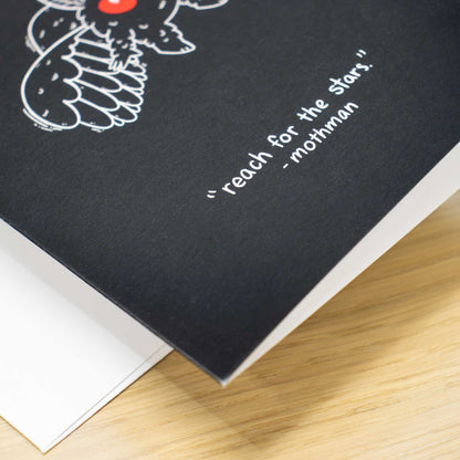 Mothman Blank Greeting Card