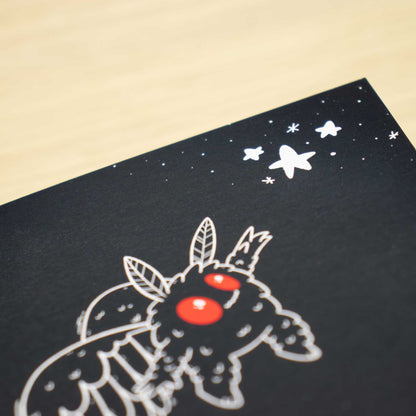Mothman Blank Greeting Card