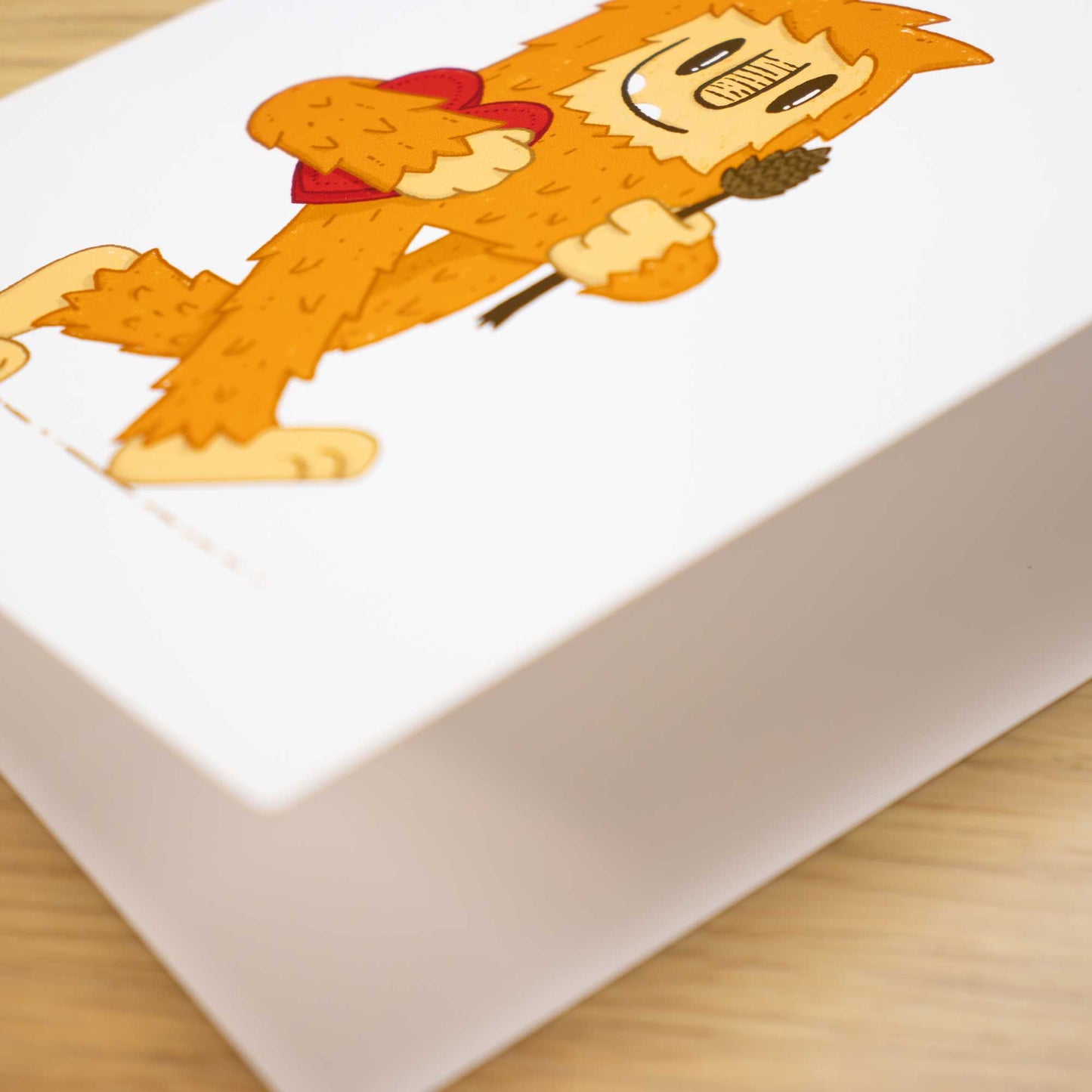 Romantic Bigfoot Blank Greeting Card