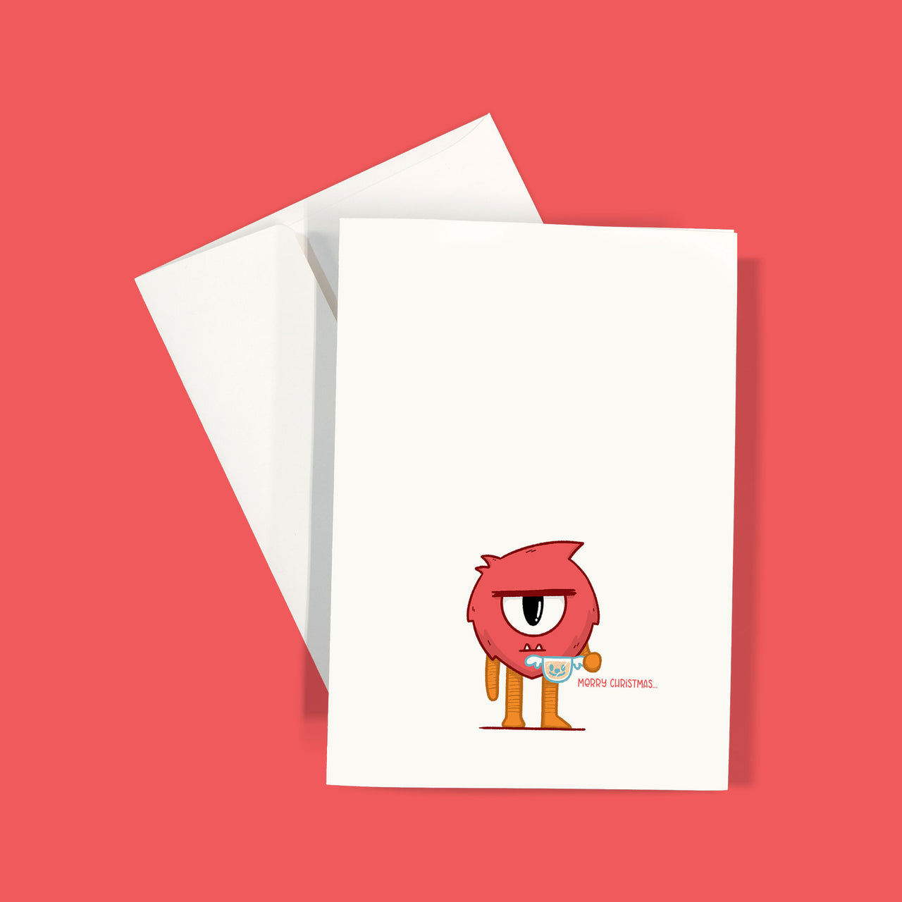 Grumpy Christmas Monster | Greeting Card