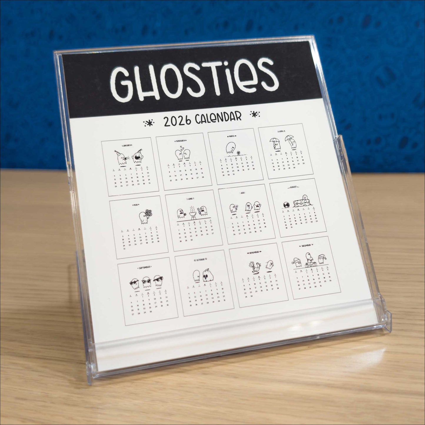 Ghosties 2026 Desk Calendar