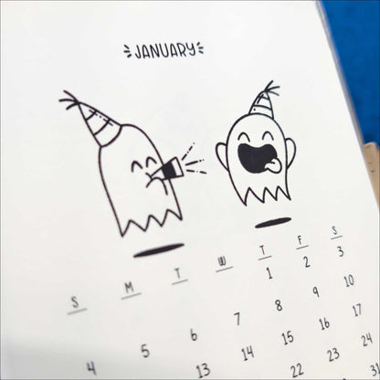 Ghosties 2026 Desk Calendar