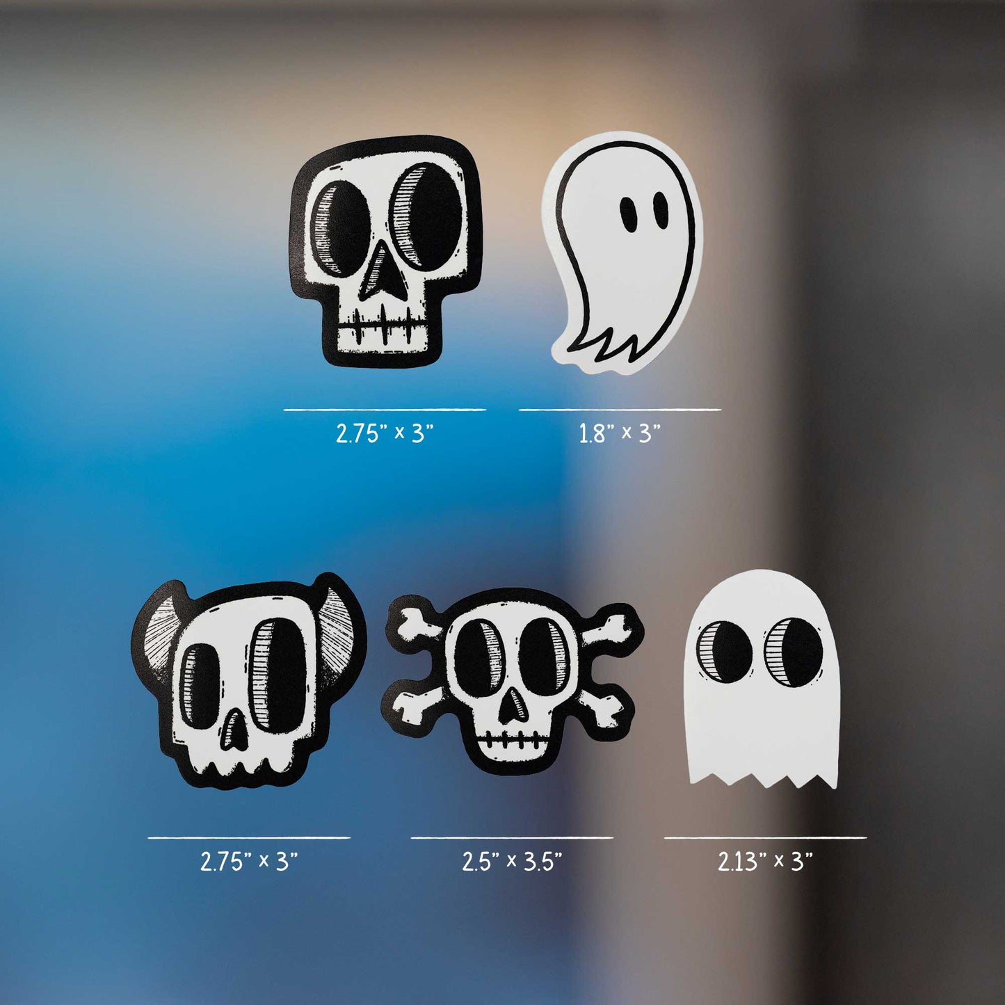 Ghosties and Skullies Sticker Pack