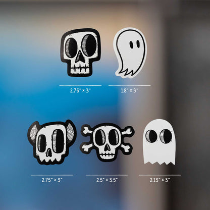 Ghosties and Skullies Sticker Pack