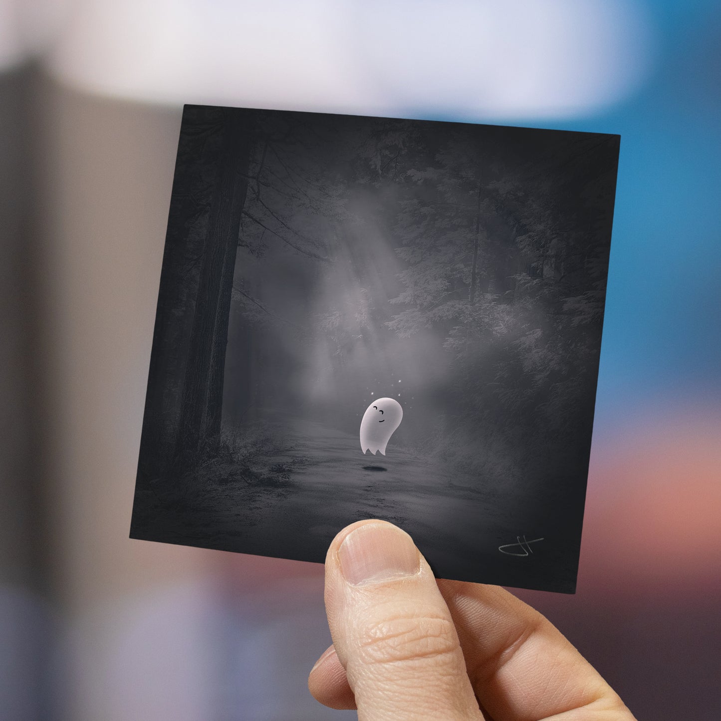 Ghostly Moonlight | Mini Art Print