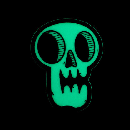 Glow-in-the-Dark Skull Sticker