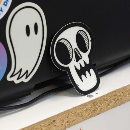 Glow-in-the-Dark Skull Sticker