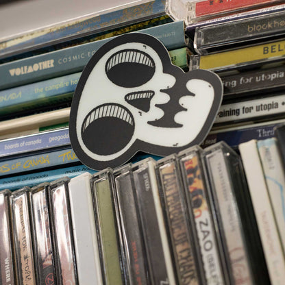 Glow-in-the-Dark Skull Sticker