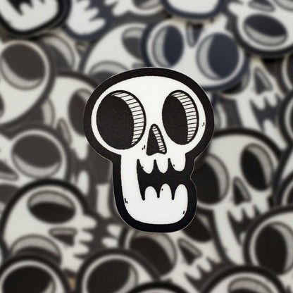 Glow-in-the-Dark Skull Sticker