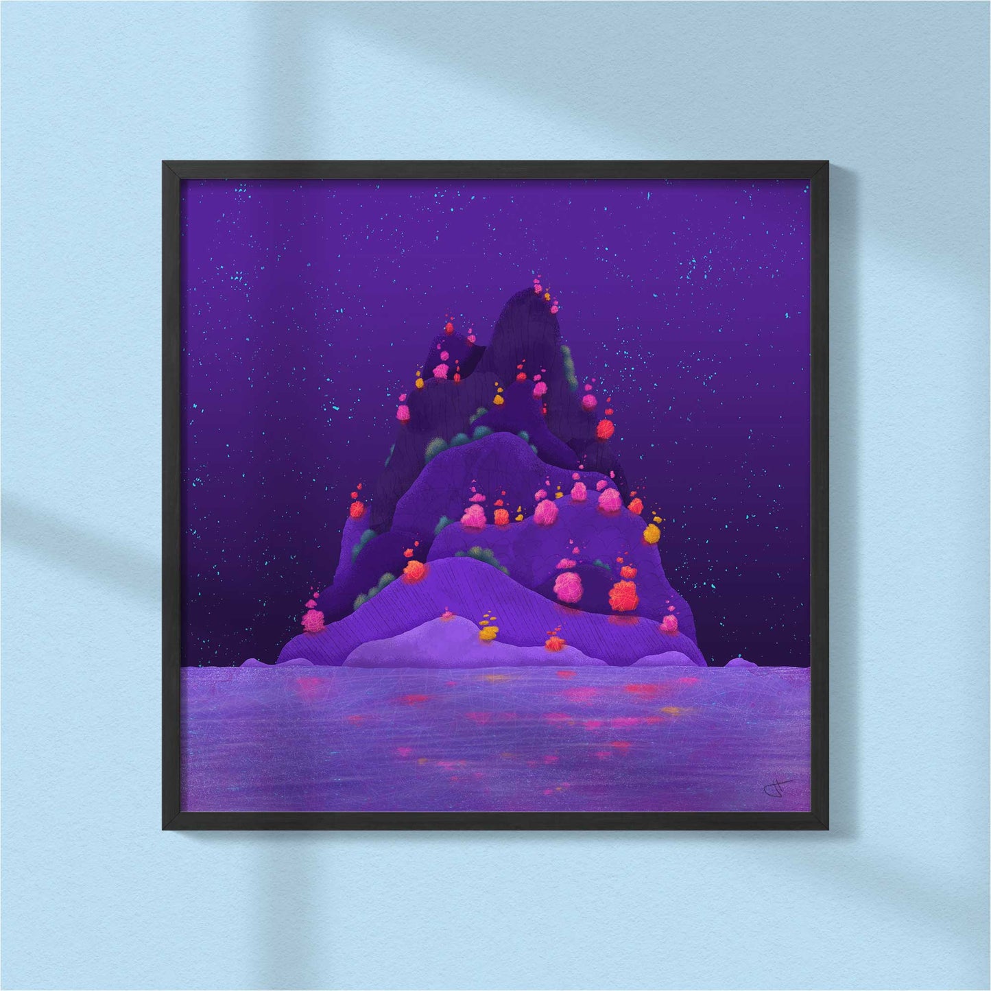 Island of Glowing Lights | Art Print