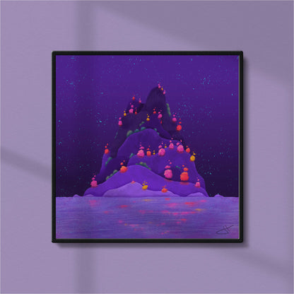 Vibrant Night Landscape Art Print