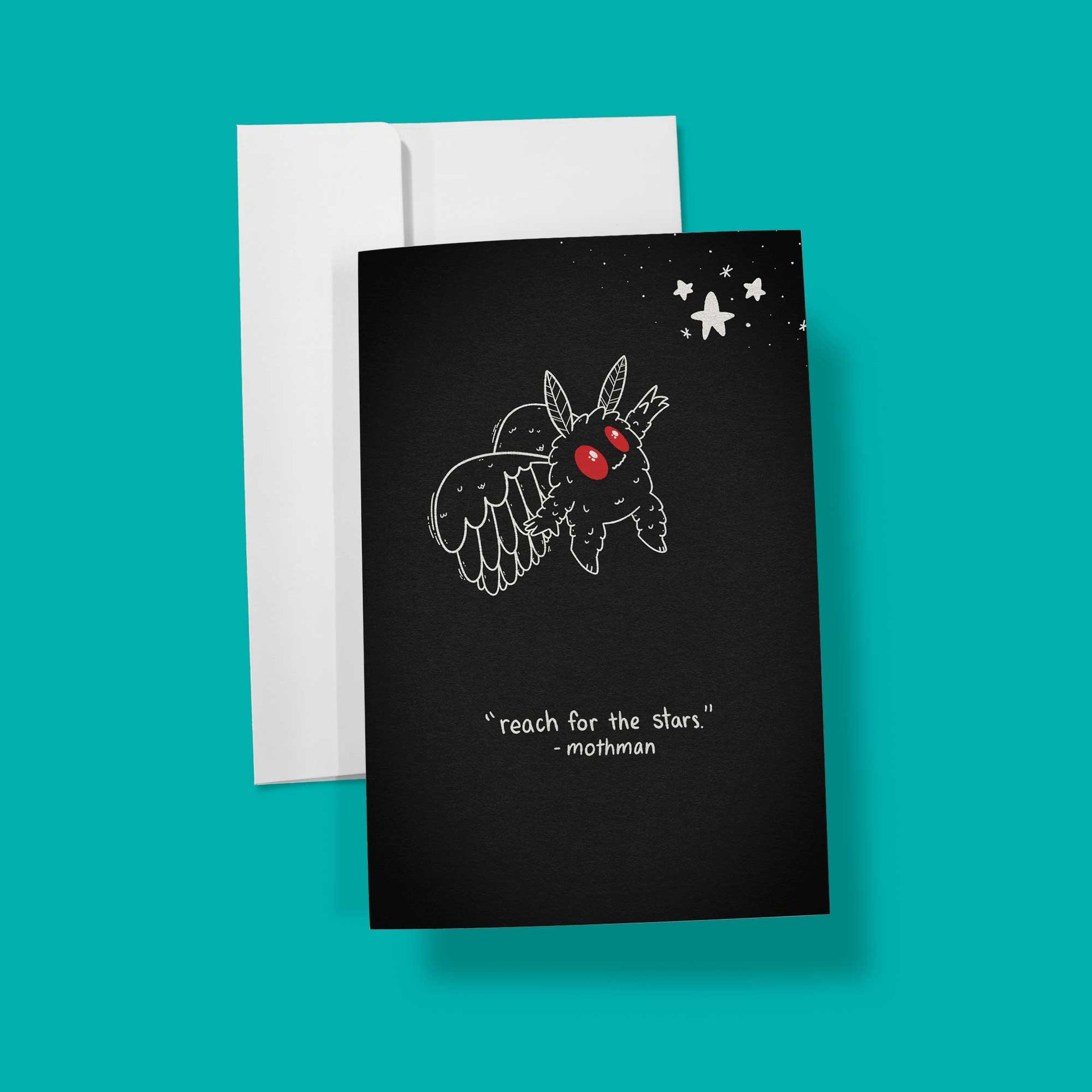 Mothman | Encouragement Blank Greeting Card  Hi, Hello There