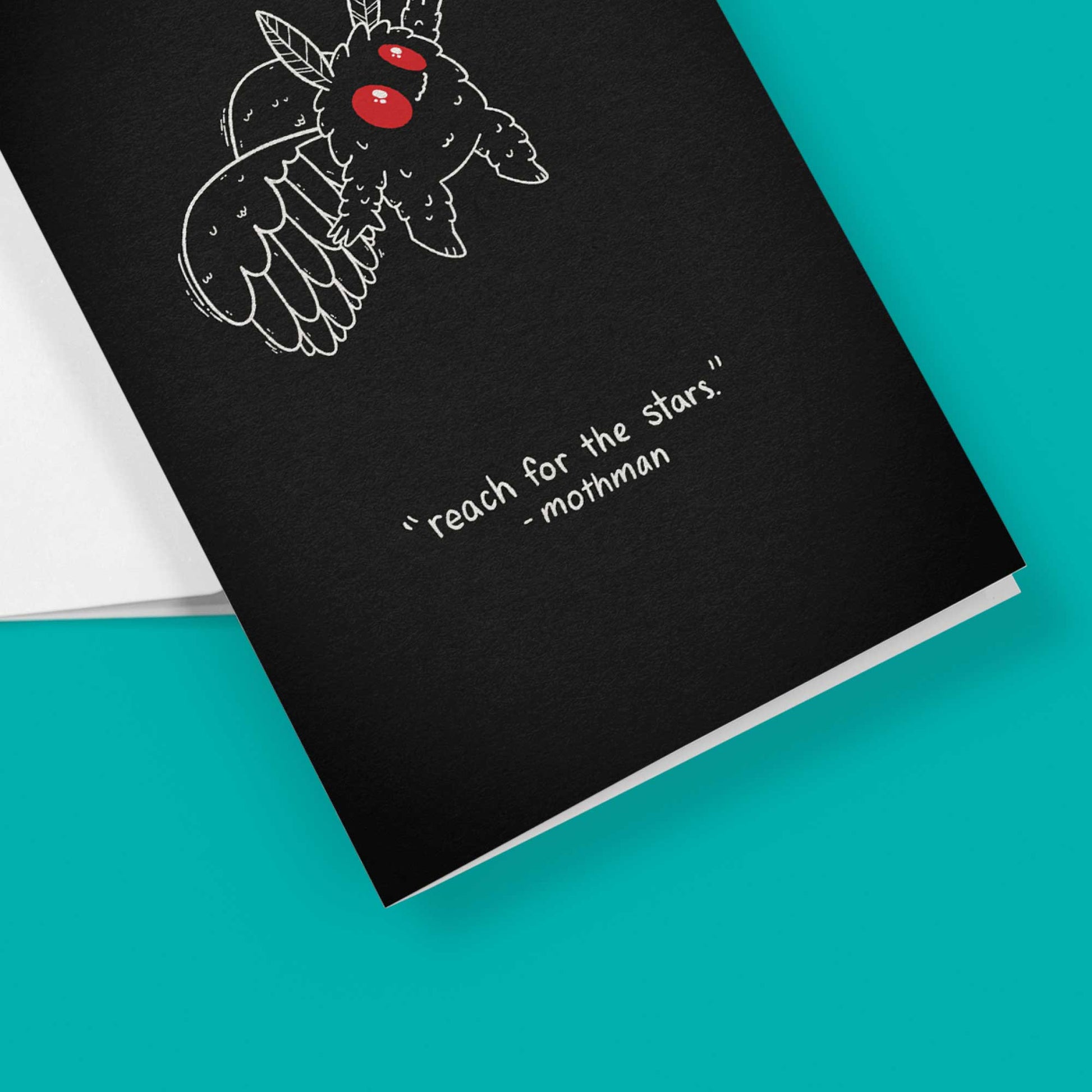 Mothman | Encouragement Blank Greeting Card Hi, Hello There Mothman | Encouragement Blank Greeting Card Hi, Hello There