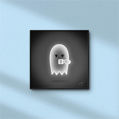 Grumpy Ghost | Mini Art Print
