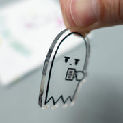 grumpy ghost keychain side shot