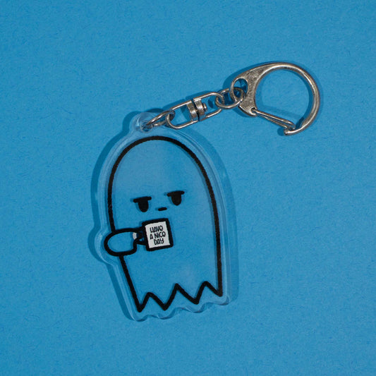 Grumpy Ghost | Acrylic Keychain