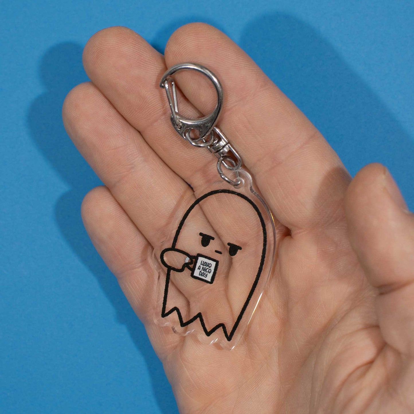 Grumpy Ghost | Acrylic Keychain