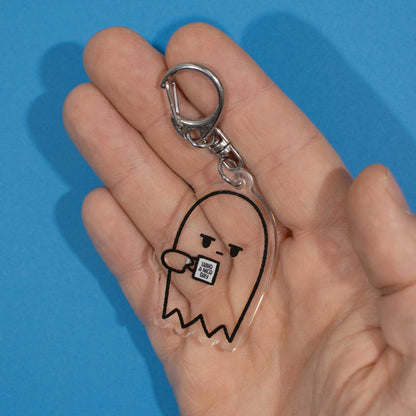 Grumpy Ghost | Acrylic Keychain