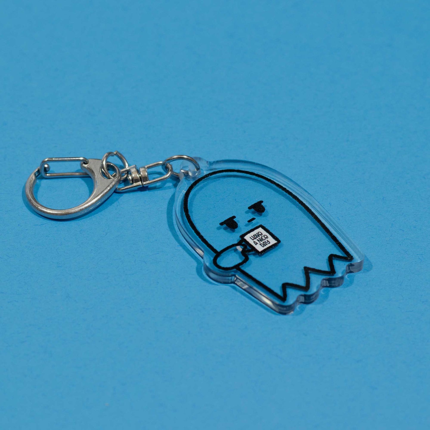 Grumpy Ghost | Acrylic Keychain