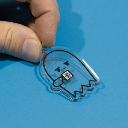 Grumpy Ghost | Acrylic Keychain