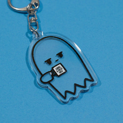 Grumpy Ghost | Acrylic Keychain