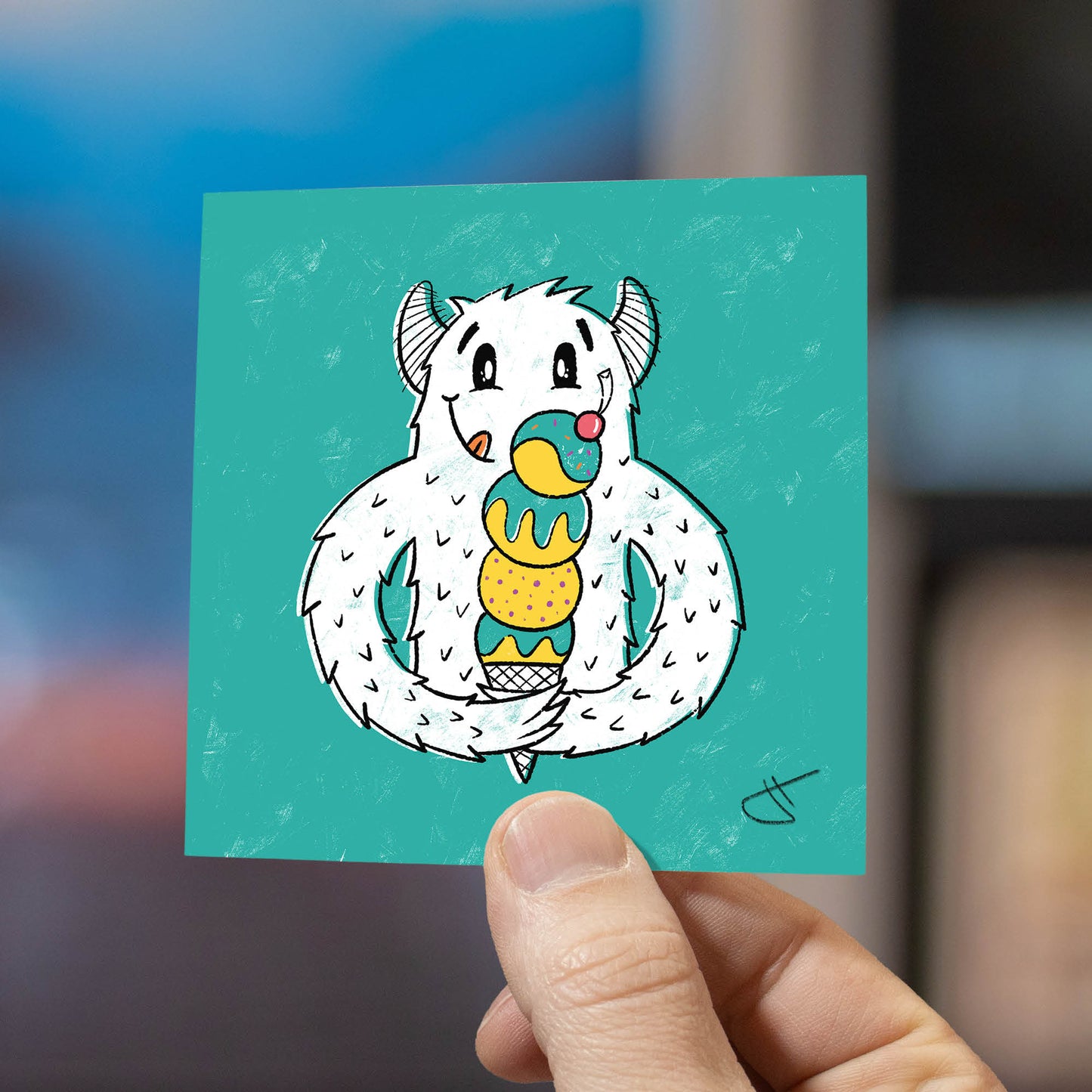 Ice Cream Monster Art Print