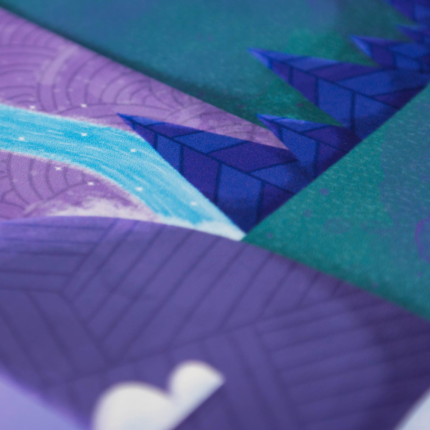 Island in the Clouds Art Print | Night Time