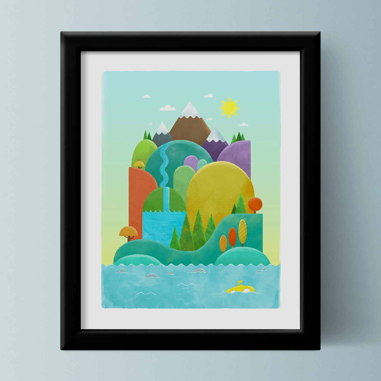 Island of Discovery: Day | 11x14 Unframed Art Print