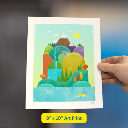 Colorful Island Art Print