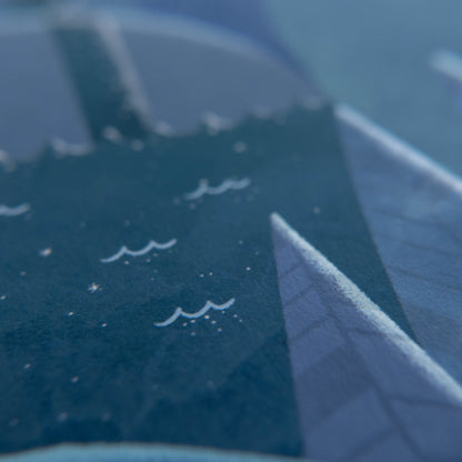 Nighttime Island Art Print