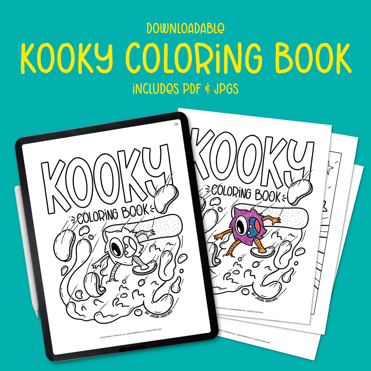 Kooky Coloring Book | Downloadable