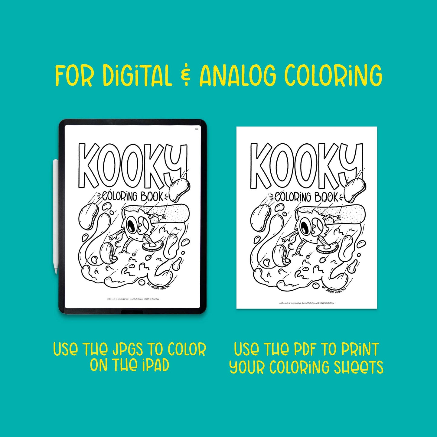 Kooky Coloring Book | Downloadable
