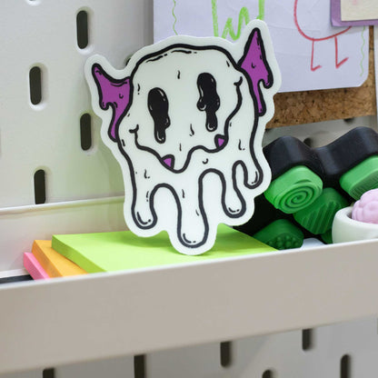 Melty Monster Smiley Face Sticker