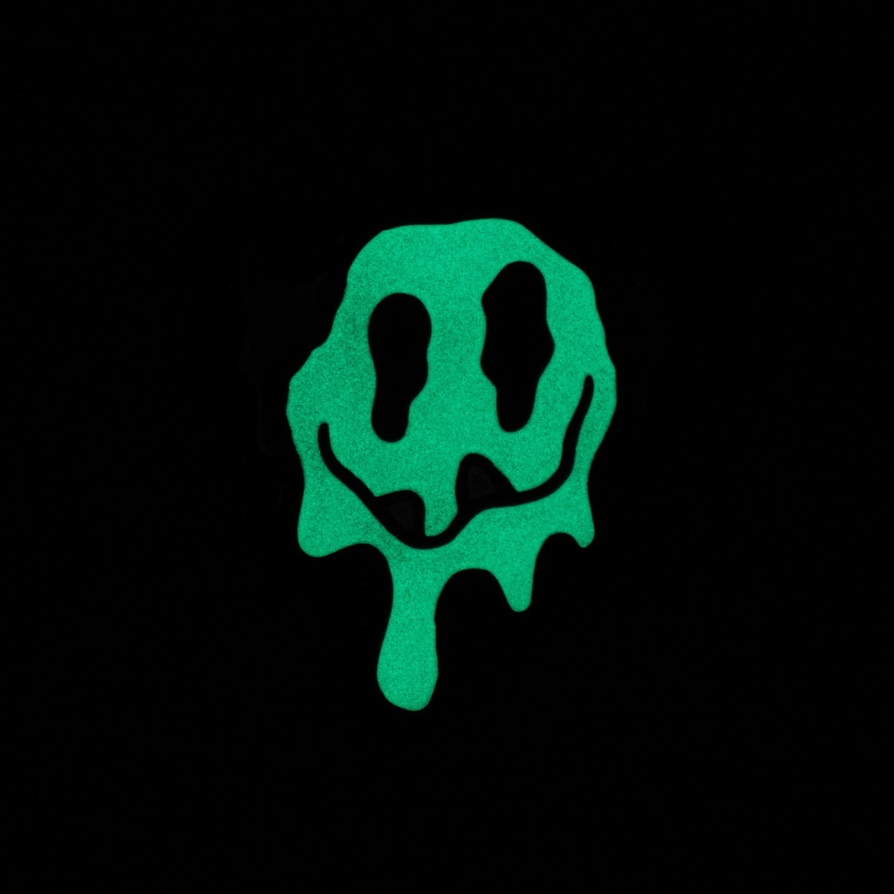 Melty Monster Smiley Face | Glow-in-the-dark Enamel Pin