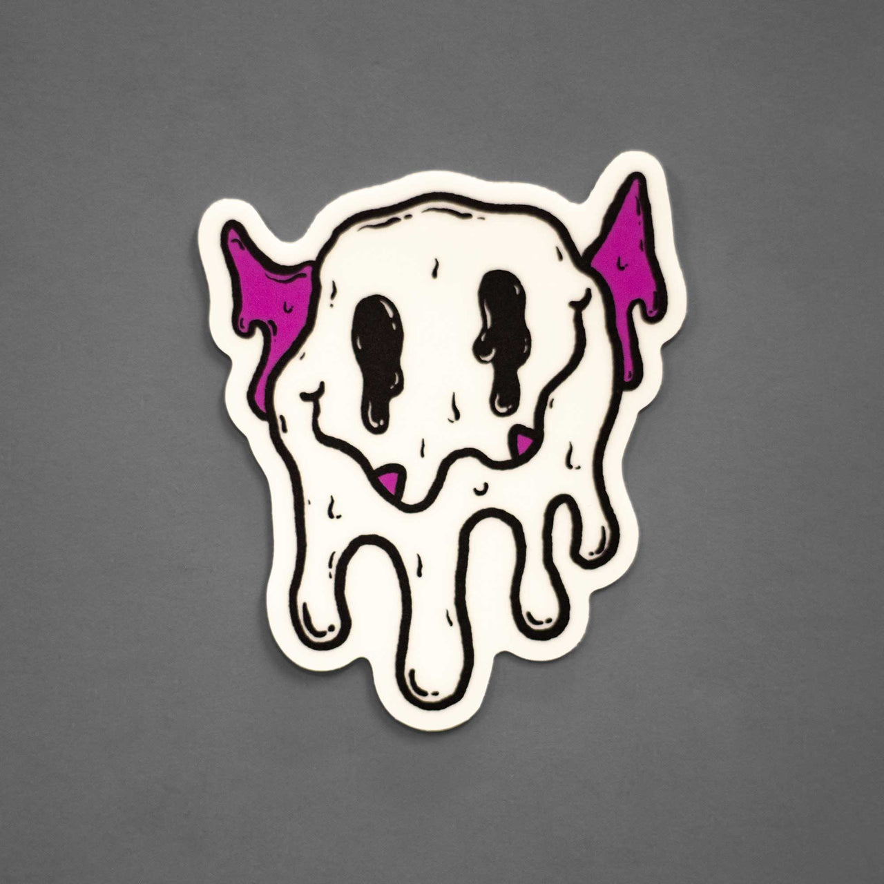 Melty Monster Smiley Face Sticker