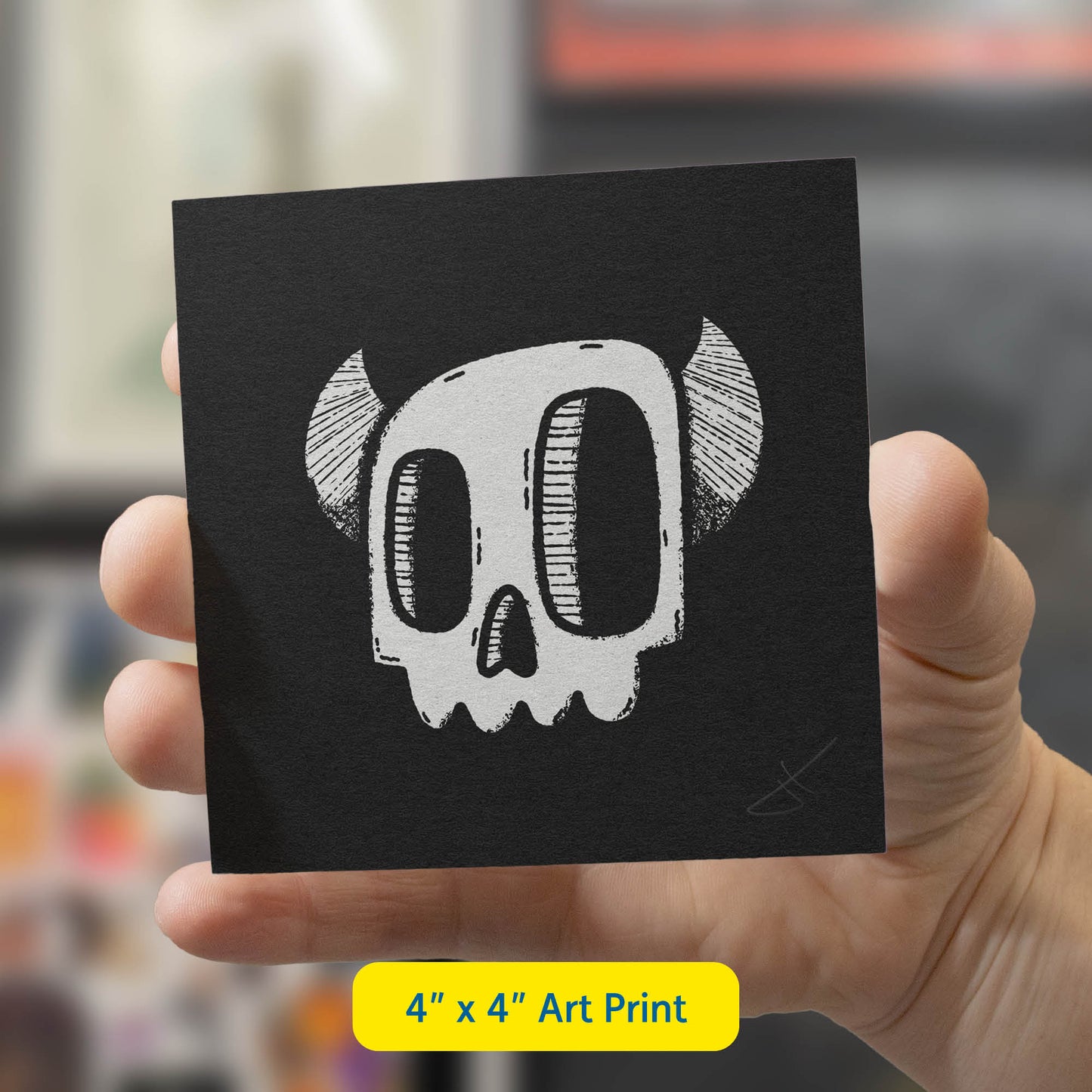 Monster Skull Art Print