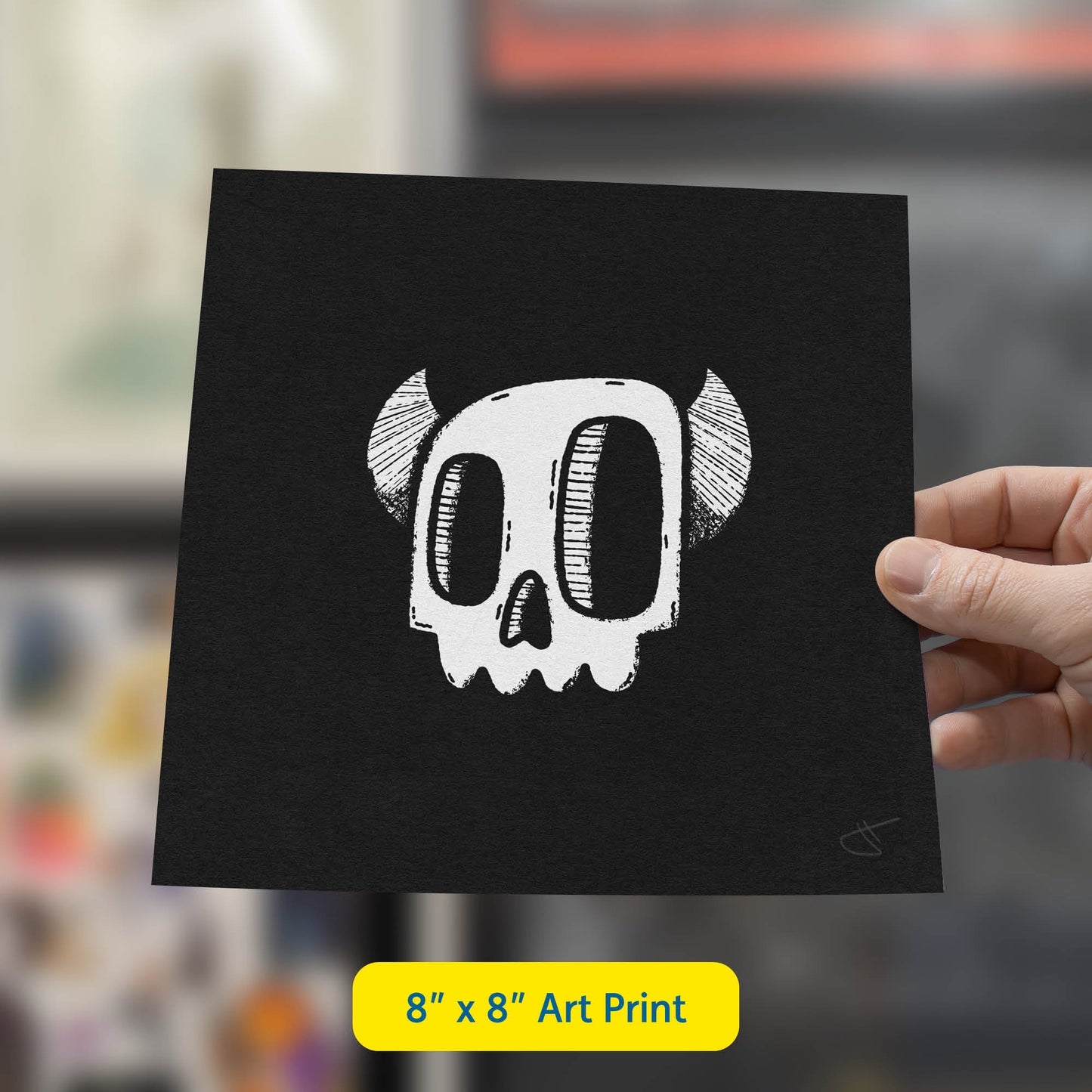 Monster Skull Art Print